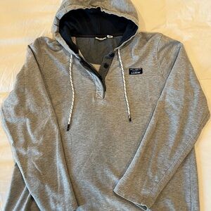 L.L. Bean Womens Gray Hoodie Sweatshirt